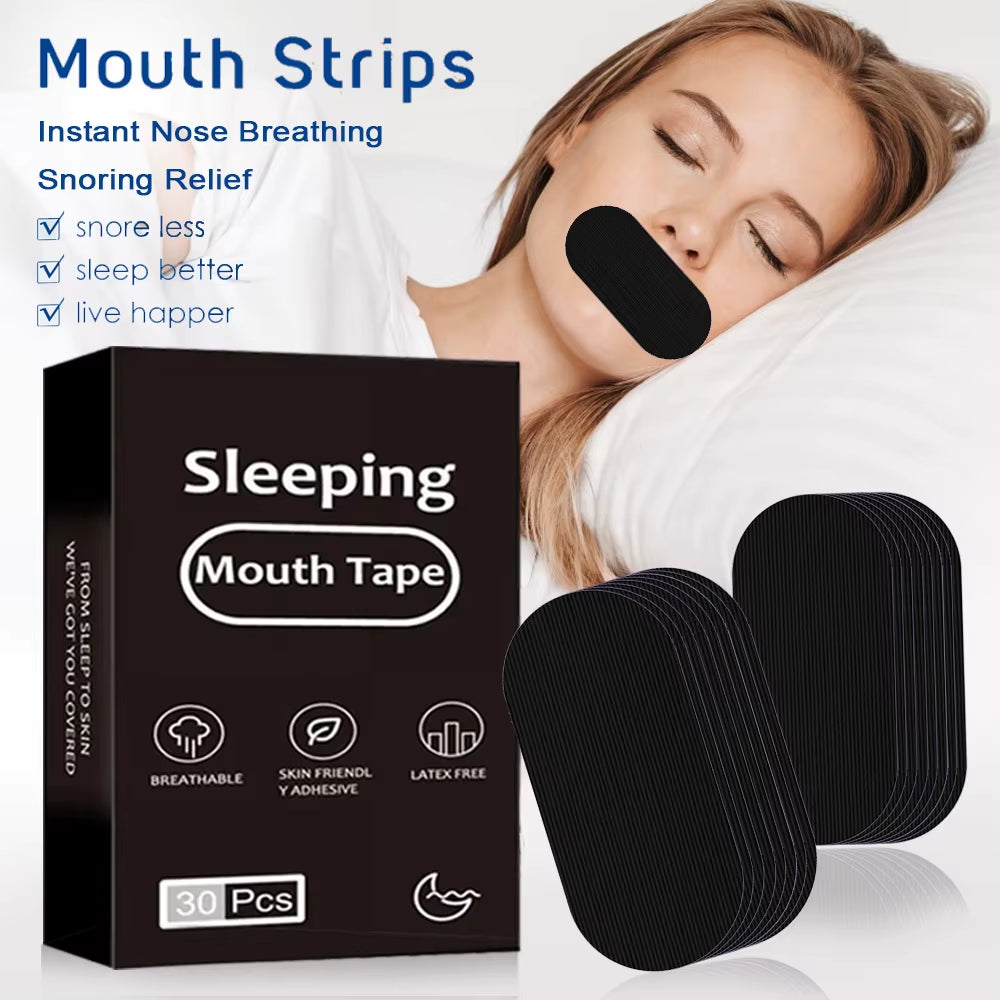 30/60/90/150Pcs Mouth Tape Breathing for Sleep Mouth Tape Strips Improve Sleep Mouth Better Breath Mouth Tape Anti-Snoring Patch